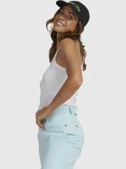 Roxy T-Shirts & Tops*Match Back - Ribgebreide Top Voor Dames Bright White