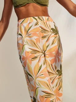 Roxy Broeken & Jeans*Midnight Avenue - Lichte Broek Voor Dames Snow White Subtly Salty Multic