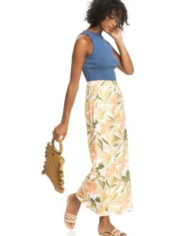 Roxy Broeken & Jeans*Midnight Avenue - Lichte Broek Voor Dames Snow White Subtly Salty Multic