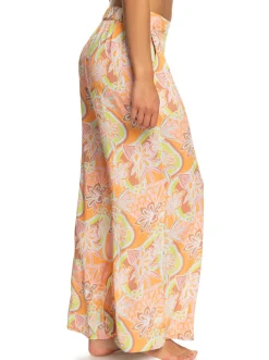 Roxy Broeken & Jeans*Midnight Avenue - Wide Leg Trousers For Women Mock Orange Roxy Delic