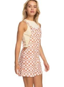 Roxy Jurken*Midnight Sky Check - Korte Tuinbroek Voor Dames Snow White Sol Power