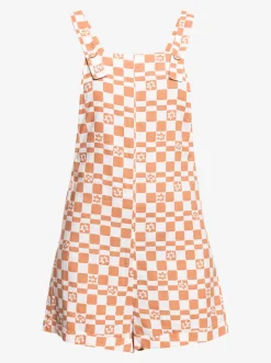 Roxy Jurken*Midnight Sky Check - Korte Tuinbroek Voor Dames Snow White Sol Power