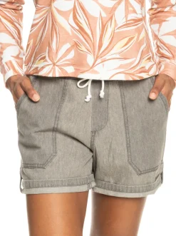 Roxy Shorts*Milady Beach Grey Regular - Denim Short Voor Dames Light Grey