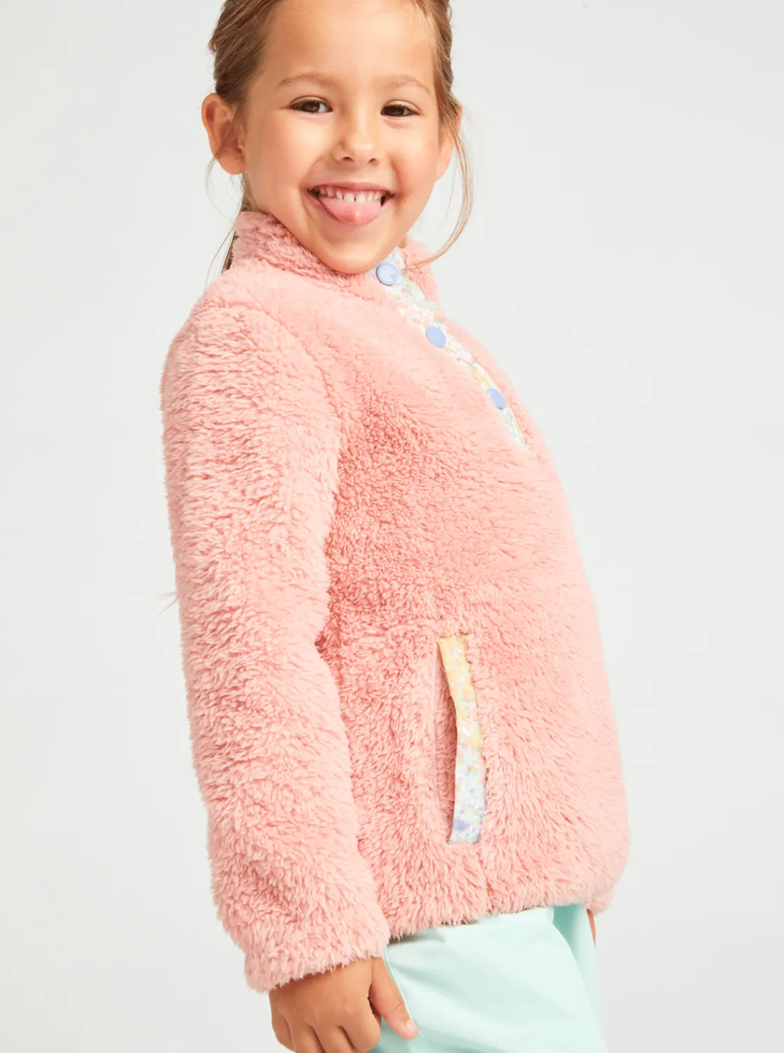 Roxy Snowboard Meisjes*Mini Alabama 2022 - Fleece Voor Meisjes 2-7 Mellow Rose