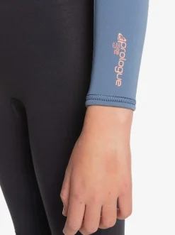 Roxy Surf*3/2Mm Prologue - Wetsuit Met Een Achterrits Voor Meisjes 8-16 Cloud Blk/Powderdgrey/Sunglow