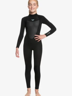 Roxy Surf*5/4/3Mm Prologue - Wetsuit Met Een Achterrits Voor Meisjes 8-16 Black