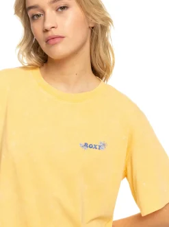 Roxy T-Shirts & Tops*Moonlight Sunset - Oversized Boyfriend T-Shirt Voor Dames Flax
