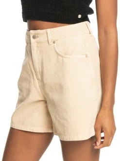 Roxy Shorts*Morning Splendour - Denim Short Voor Dames Tapioca
