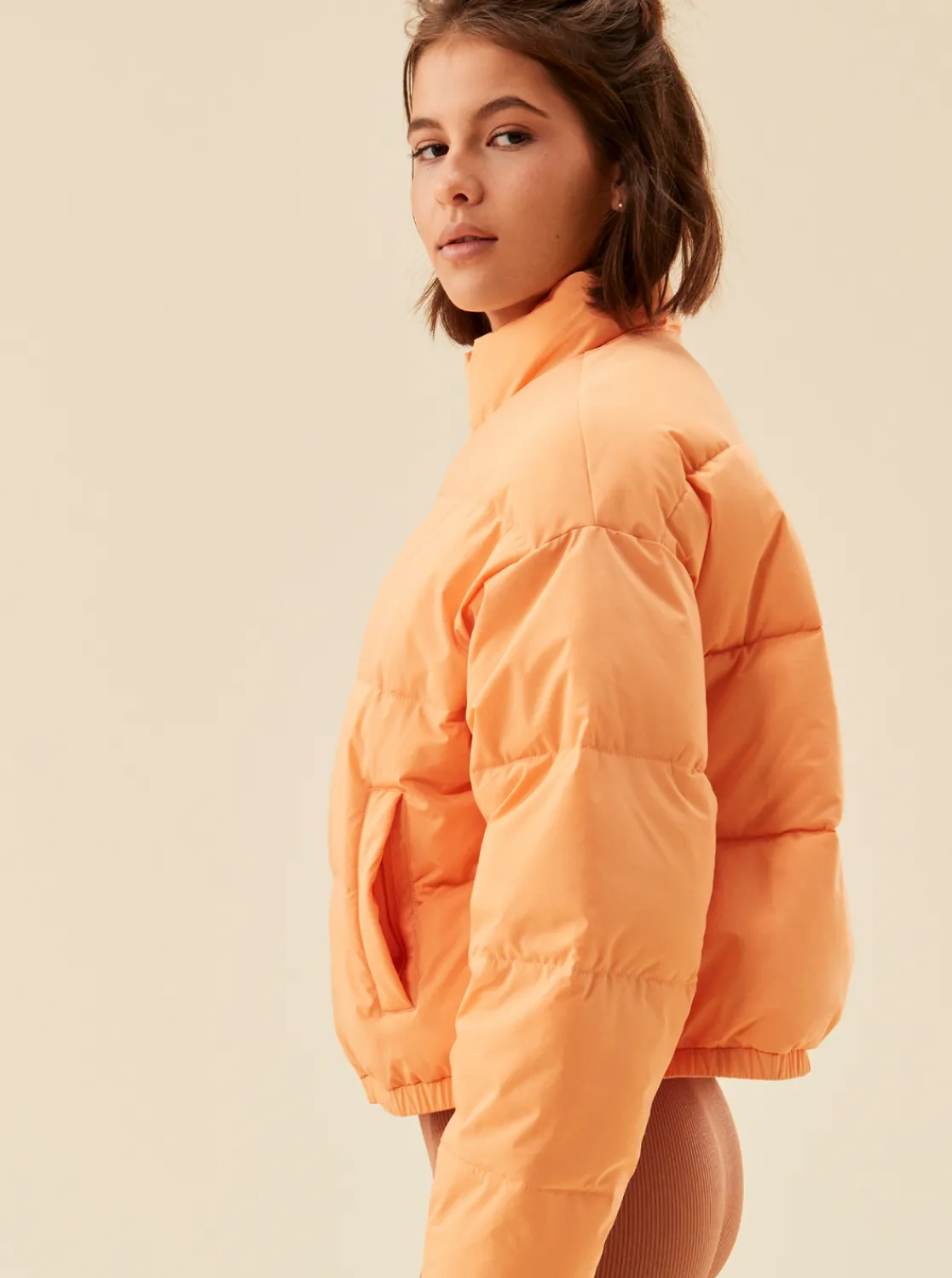 Roxy Jasjes & Jassen*Move And Go - Donsjack Voor Dames Mock Orange