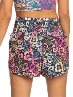Roxy Shorts*Move Free - Technische Short Voor Dames Bijou Blue Hawaii Vibes