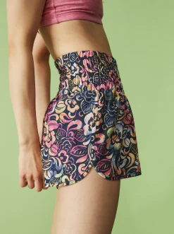 Roxy Shorts*Move Free - Technische Short Voor Dames Bijou Blue Hawaii Vibes