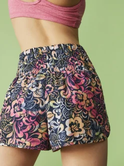 Roxy Shorts*Move Free - Technische Short Voor Dames Bijou Blue Hawaii Vibes