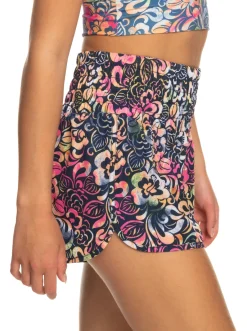 Roxy Shorts*Move Free - Technische Short Voor Dames Bijou Blue Hawaii Vibes