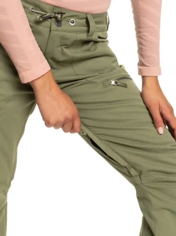 Roxy Snow-Broeken*Nadia 2022 - Geisoleerde Snowbroek Voor Dames Deep Lichen Green