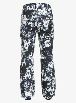 Roxy Snow-Broeken*Nadia Printed 2022 - Geisoleerde Snowbroek Voor Dames True Black Black Flowers