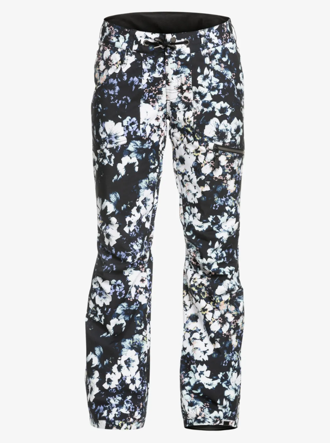 Roxy Snow-Broeken*Nadia Printed 2022 - Geisoleerde Snowbroek Voor Dames True Black Black Flowers