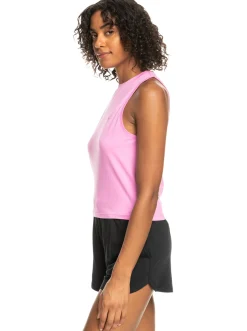 Roxy T-Shirts & Tops*Naturally Active - Korte Sportieve Top Voor Dames Cyclamen