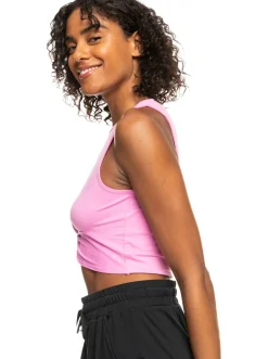 Roxy T-Shirts & Tops*Naturally Active - Korte Sportieve Top Voor Dames Cyclamen