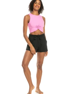 Roxy T-Shirts & Tops*Naturally Active - Korte Sportieve Top Voor Dames Cyclamen