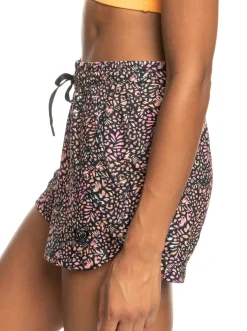 Roxy Shorts*Naturally Active - Sportshort Voor Dames Anthracite Animal Dust