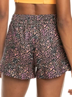 Roxy Shorts*Naturally Active - Sportshort Voor Dames Anthracite Animal Dust