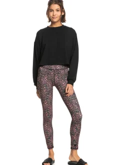 Roxy Broeken & Jeans*Naturally Active - Technische Legging Voor Dames Antracite Animal Dust