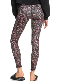 Roxy Broeken & Jeans*Naturally Active - Technische Legging Voor Dames Antracite Animal Dust