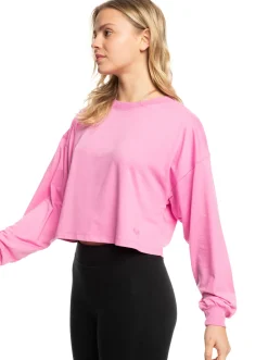 Roxy T-Shirts & Tops*Naturally Active - T-Shirt Met Lange Mouwen Voor Dames Cyclamen