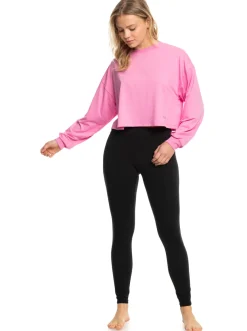 Roxy T-Shirts & Tops*Naturally Active - T-Shirt Met Lange Mouwen Voor Dames Cyclamen