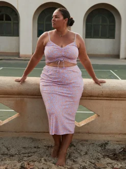 Roxy Rokken*Neon River - Halflange Rok Voor Dames Mock Orange Hawaiianheat