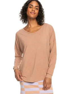 Roxy T-Shirts & Tops*Never Coming Back - Top Met Lange Mouwen Voor Dames Cork
