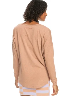 Roxy T-Shirts & Tops*Never Coming Back - Top Met Lange Mouwen Voor Dames Cork