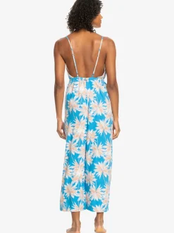Roxy Badkleding*Never Ending Summer - Strappy Jumpsuit Voor Dames Azure Blue Palm Island