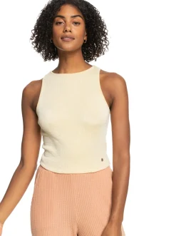 Roxy T-Shirts & Tops*Never Ending Vacay - Ribgebreide Top Voor Dames Flax