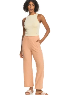 Roxy T-Shirts & Tops*Never Ending Vacay - Ribgebreide Top Voor Dames Flax