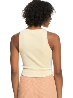 Roxy T-Shirts & Tops*Never Ending Vacay - Ribgebreide Top Voor Dames Flax