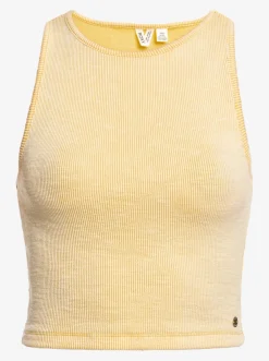 Roxy T-Shirts & Tops*Never Ending Vacay - Ribgebreide Top Voor Dames Flax