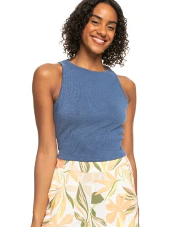 Roxy T-Shirts & Tops*Never Ending Vacay - Ribgebreide Top Voor Dames Mood Indigo