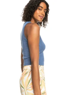 Roxy T-Shirts & Tops*Never Ending Vacay - Ribgebreide Top Voor Dames Mood Indigo