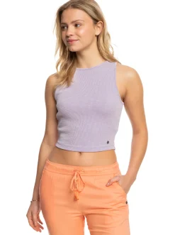 Roxy T-Shirts & Tops*Never Ending Vacay - Ribgebreide Top Voor Dames Purple Rose