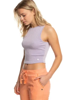 Roxy T-Shirts & Tops*Never Ending Vacay - Ribgebreide Top Voor Dames Purple Rose