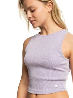 Roxy T-Shirts & Tops*Never Ending Vacay - Ribgebreide Top Voor Dames Purple Rose