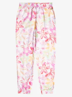 Roxy Jeans & Broeken*New Girl - Strandbroek Voor Meisjes 6-16 Bright White Bayside Blooms