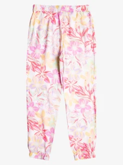 Roxy Jeans & Broeken*New Girl - Strandbroek Voor Meisjes 6-16 Bright White Bayside Blooms