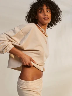 Roxy Sweatshirts & Hoodies*Next Set - Baggy Sweater Voor Dames Tapioca