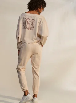Roxy Sweatshirts & Hoodies*Next Set - Baggy Sweater Voor Dames Tapioca