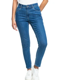Roxy Broeken & Jeans*Night Away - Slimfit Jeans Voor Dames Medium Blue