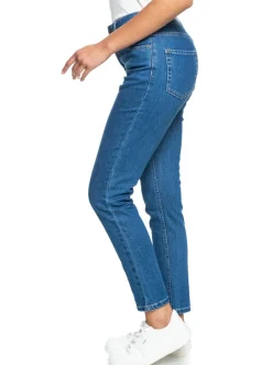 Roxy Broeken & Jeans*Night Away - Slimfit Jeans Voor Dames Medium Blue