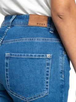 Roxy Broeken & Jeans*Night Away - Slimfit Jeans Voor Dames Medium Blue