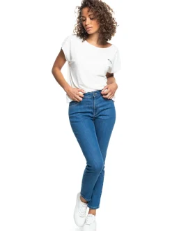 Roxy Broeken & Jeans*Night Away - Slimfit Jeans Voor Dames Medium Blue